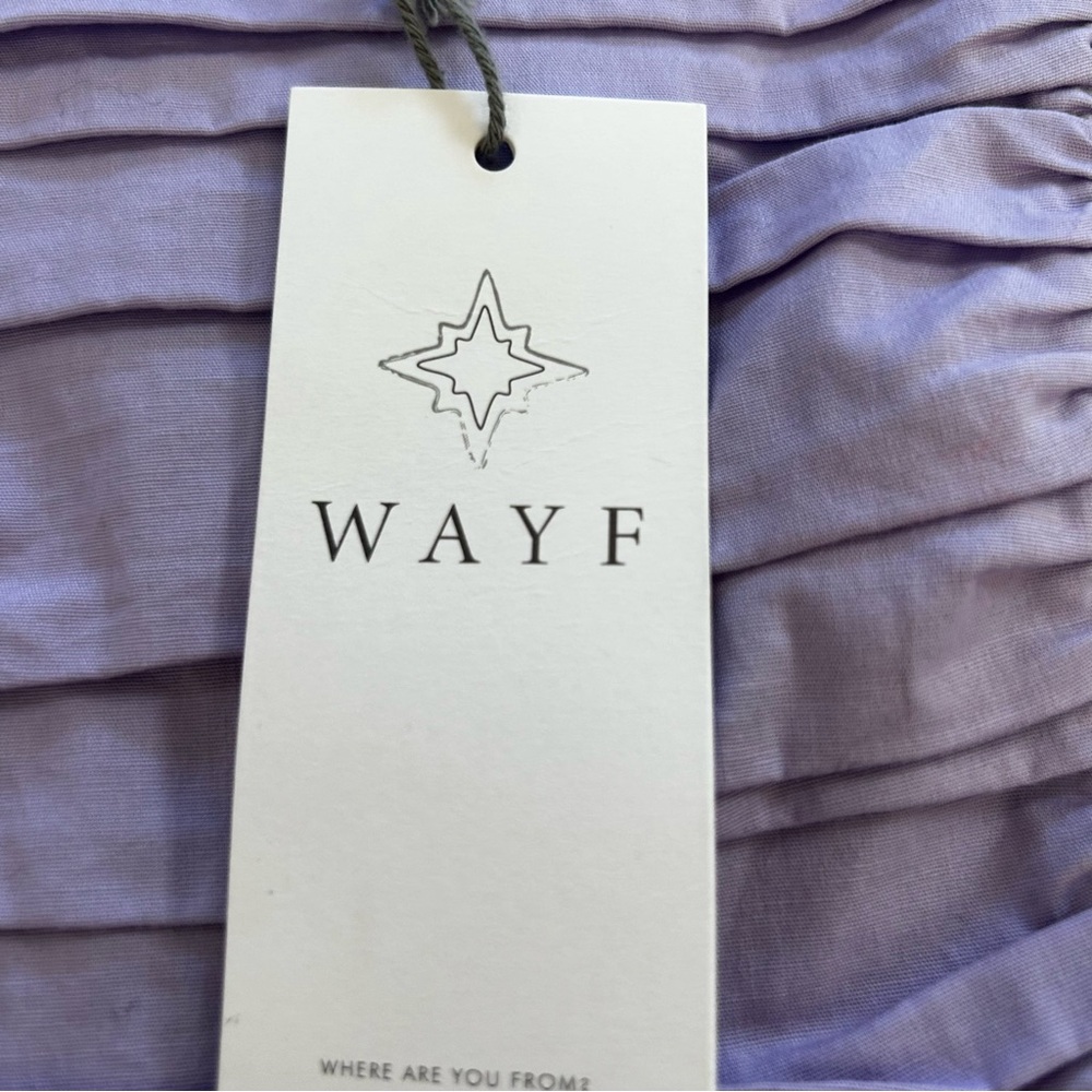 🌸 Wayf Lavender Ruched Puff Sleeve Blouse – Size XS 🌸 - Picture 8 of 9